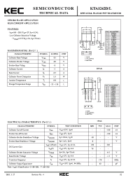 Datasheet KTA1242D manufacturer KEC